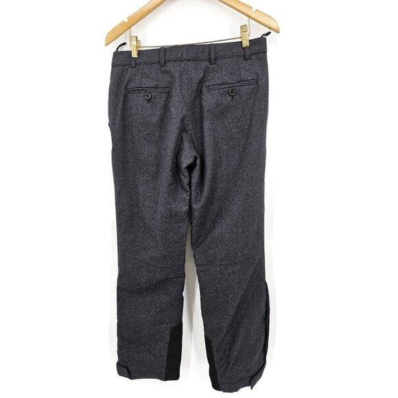 Prada Charcoal Grey Wool Ski Pants Womens 40/4 Lined Made in Italy - Picture 2 of 11